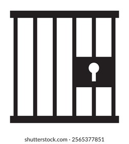 Prison, Jail icon vector on white background, Vector Design Jail Icon Style eps 10