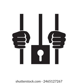 Prison, jail icon vector template