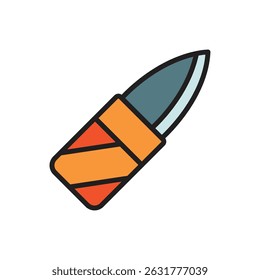 Ilustração do vetor do ícone da faca da prisão