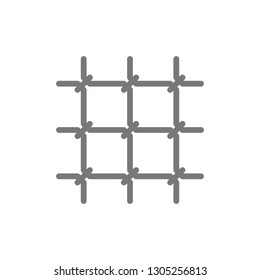 Prison lattice line icon.