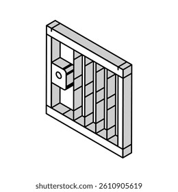 prison law dictionary isometric icon vector. prison law dictionary sign. isolated symbol illustration