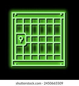 prison law dictionary neon light sign vector. prison law dictionary illustration