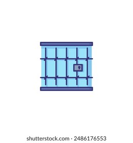 Prison line icon. Cell, jail, cage. Justice concept. Can be used for topics like law enforcement, punishment, imprisonment, arrest