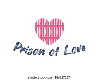 Gefängnis des Love-Logo-Designs