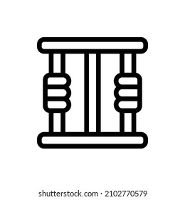Prison Outline Icon. Prison Icon