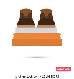 Prison pile clothes color flat icon for web and mobile design