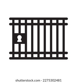 Prison or prison simple icon,illustration design template.