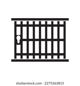 Prison or prison simple icon,illustration design template.