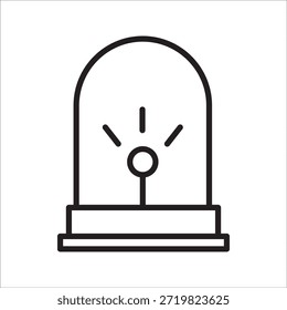Vector de contorno de icono de stock de prisión