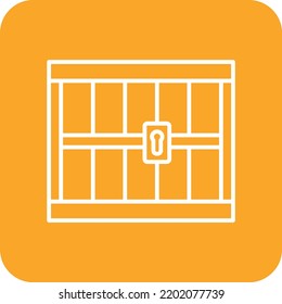 Prison vector icon. Can be used for printing, mobile and web applications.