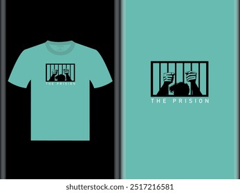 El diseño de la camiseta del Vector de la prisión