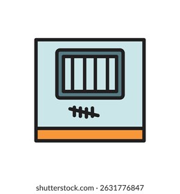 Prison Window Icon Vector Illustration