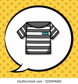 prisoner cloth doodle, speech bubble