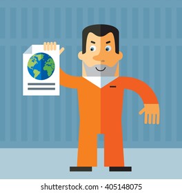 Prisoner engaged in a global search. 