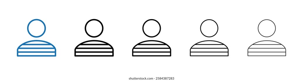 Prisoner icon Outline vector logo for web ui