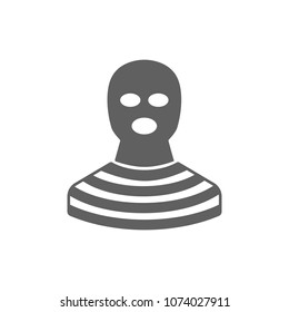 Prisoner icon in trendy flat style isolated on white background. Symbol for your web site design, logo, app, UI. Vector illustration, EPS