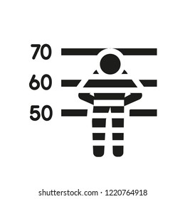 Prisoner icon. Trendy Prisoner logo concept on white background from law and justice collection. Suitable for use on web apps, mobile apps and print media.