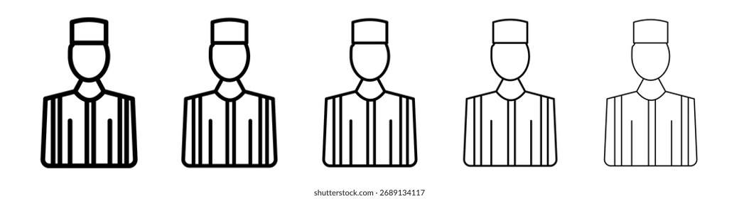 Icono de prisionero Ilustración de Arte vectorial