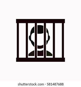 Prisoner  Icon Vector Design.