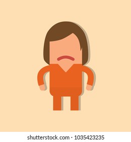Prisoner icon, vector illustration design. Police collection.