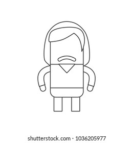 Prisoner icon, vector illustration design. Police collection.