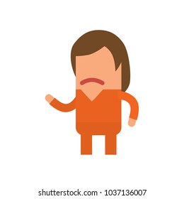 Prisoner icon, vector illustration design. Police collection.