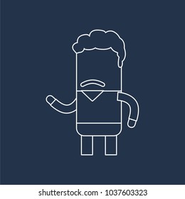 Prisoner icon, vector illustration design. Police collection.