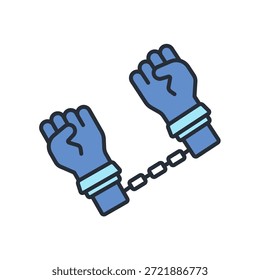 prisoner icon. vector.Editable stroke.linear style sign for use web design,logo.Symbol illustration.