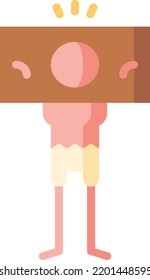 prisoner isolated design element stock illustration. Vector on a white background