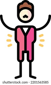 ilustración de las existencias de elementos de diseño aislados de presos. Vector de fondo blanco