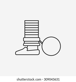prisoner line icon