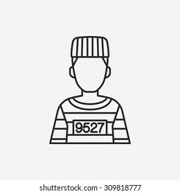 prisoner line icon