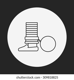 prisoner line icon