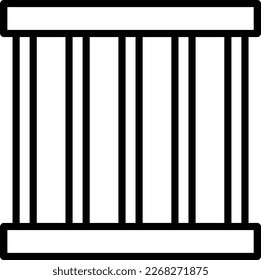 Prisoner Line Vector Icon Design
