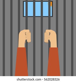 Prisoner in orange robes