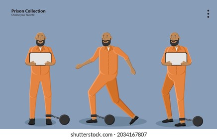 prisoner robber criminal crime bandit cell mental wall lock illustration background wallpaper icon illustration background character design person vector cartoon icon avatar symbol wallpaper lineart