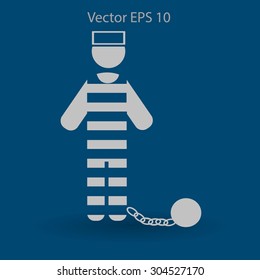 prisoner vector icon