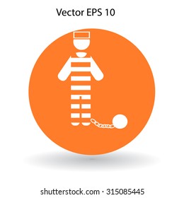 prisoner vector icon