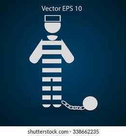 prisoner vector icon