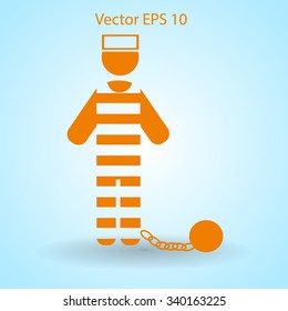 prisoner vector icon