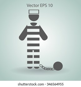 prisoner vector icon