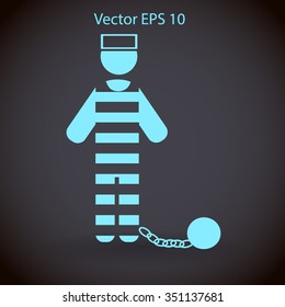 prisoner vector icon