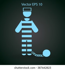 prisoner vector icon