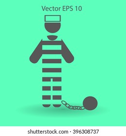 prisoner vector icon