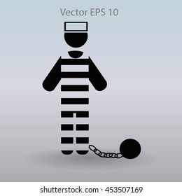 prisoner vector icon