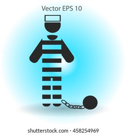 prisoner vector icon