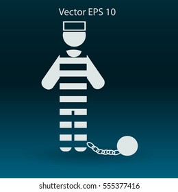 prisoner vector icon