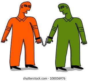 prisoners chained together