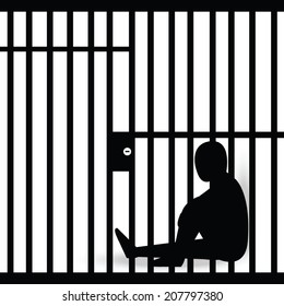 Prisoners Jail Vector Stock Vector Royalty Free Shutterstock