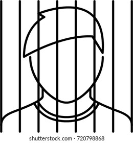  prisoners outline icon